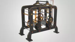 Tower Clock Mechanism 3D model