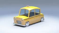 Toycar Taxi 3D model