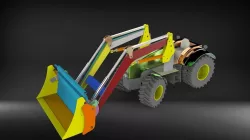 tractor scoop  excavator  traktor kepce 3D model