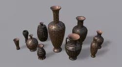 Vases PBR - Vol 2 Low-poly  3D model