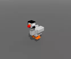 Voxel Emo Gosse Low-poly  3D model