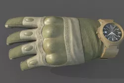 VR Tactical Gloves Pack Low-poly  3D model