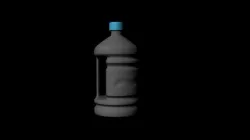 Water Bottle Low-poly  3D model