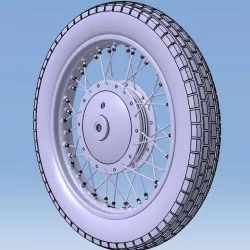 Wheel motorcycle K-650  MT-9 MT-10 Dnepr-11 Dnepr-12 19inch 3D model