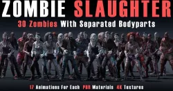 Zombie Slaughter Low-poly  3D model