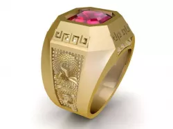 1853 Korean Men Ring 3D print model