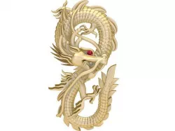 1928 Dragon Pendant 3D print model