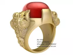 1954 The Three-Legged Money Frog Ring 3D print model