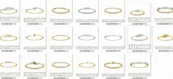 20 Women Bangles Bracelets 3dm Stl details print model  3D print model