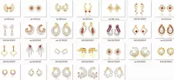 26 Artistic Woman Earrings 3dm render details bulk  3D print model
