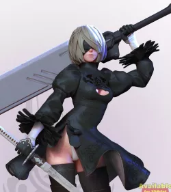 2B - Nier Fanart 3D print model
