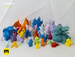 30 Lowpoly Pokemon 3D print model