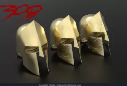 300 - Spartan Helmets 3D print model