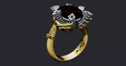 3d jewelry ring 3D print model