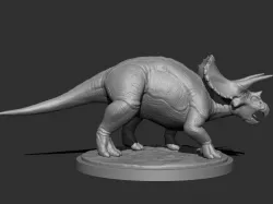 3D Triceratops for Printing 3D print model