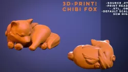 3dPrint ready Chibi Fox 3D print model