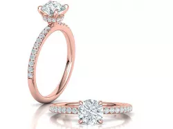  4claws 1ct Engagement ring 3dmodel 3D print model