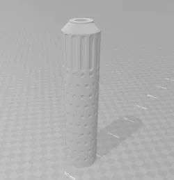Airsoft silencer-suppressor 40x202 mm 3D print model 3D print model