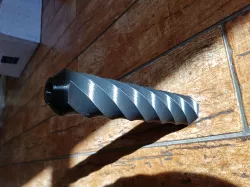 Airsoft silencer-suppressor 44x202 mm 3D print model 3D print model