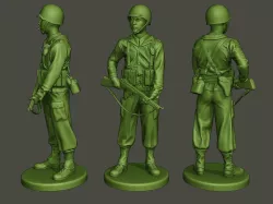 American soldier ww2 StandGuard A2 3D print model