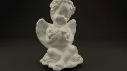 Angel with roses 3D print model