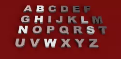 ARIAL BLACK font uppercase and lowercase 3D letters STL file 3D print model