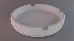Ashtray Diamond Surface 3D print model