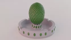 Ashtray Dragon Egg 3D print model
