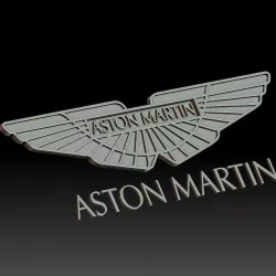 Aston Martin car logo 3D print model