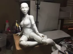 Ball Jointed Doll Female 3D print model 3D print model