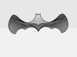Bat Logo V2   Batarang 3D print model