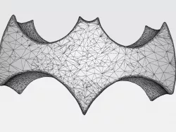 Bat Logo V3   Batman Inspired 3D print model