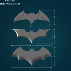 Bat Throwing Stars from Batman 3D print model