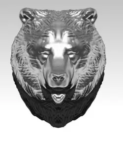 Bear head 3D print model