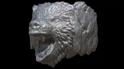 bear ring 3D print model