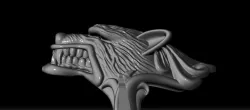 Beast Wolf Ring 3D print model