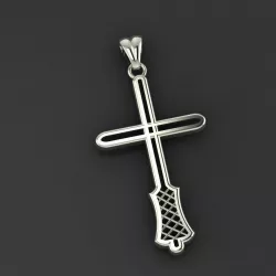 Beautiful cross with stones 3D print model 3D print model