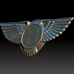 Bentley logo 3D print model