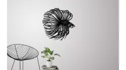Betta fish wall decoration 3D print model