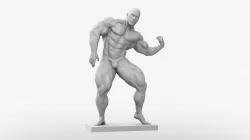 Body Builder Statue 3D print model