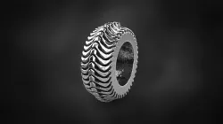 bone bracelet beads for 3d printing 3D print model punk gothic  3D print model