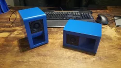 Bookshelf Speaker Box that can be filled with sand 3D print model