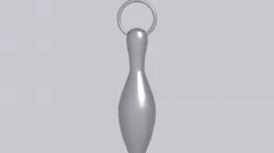 BOWLING PIN PENDANT 3D print model