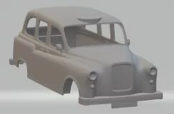 British Old Taxi Printable Body Car 3D print model