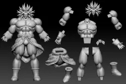 Broly printable model 3D print model