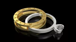 Bulgari B  ZERO1  ring 3D print model