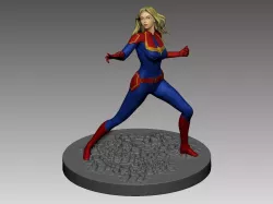 Capitan Marvel model 3d for print 3D print model