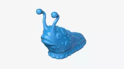 Cartoon slug 3D print model