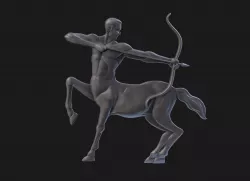 Centaur Archer Relief 3D print model
