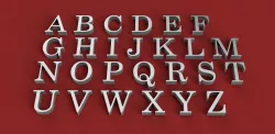 CENTURY font uppercase and lowercase 3D Letters STL FILE 3D print model